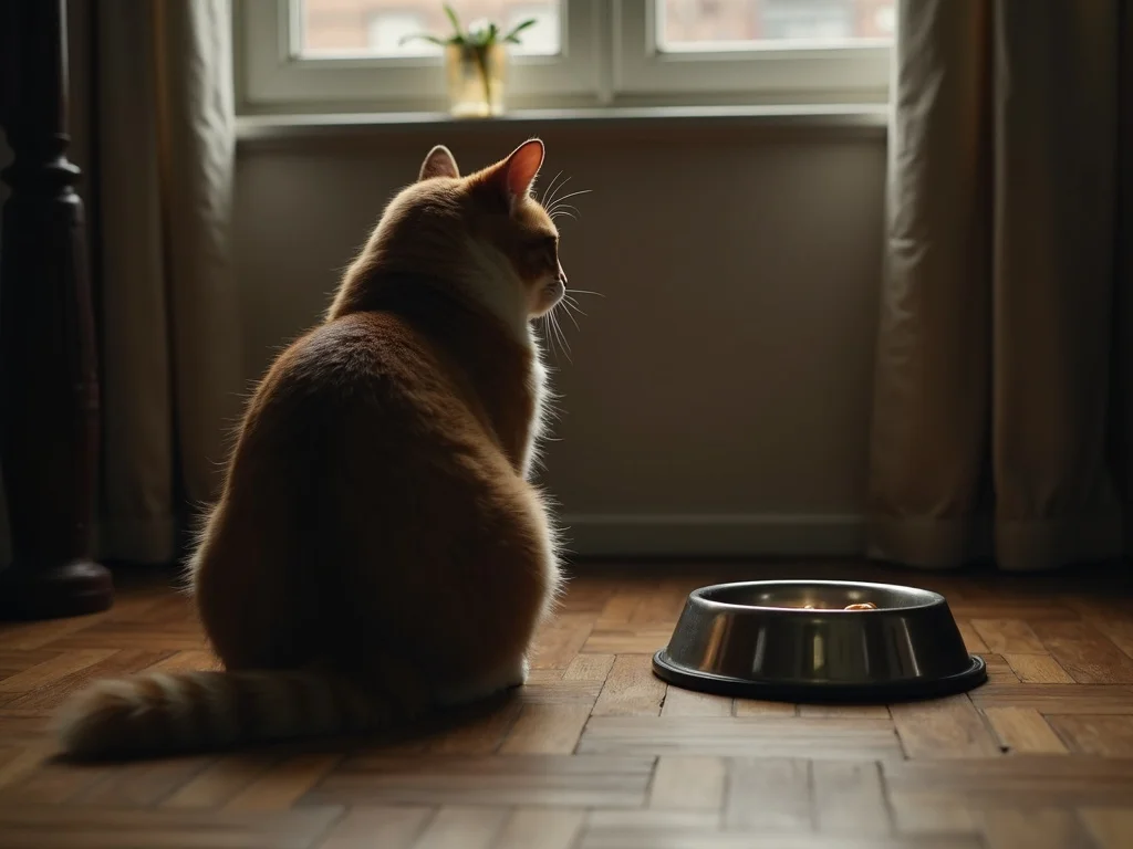 Chat qui ne mange plus